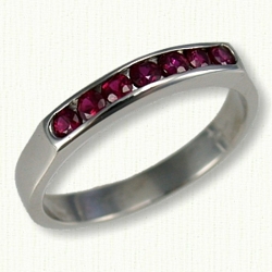 Channel set ruby ring
