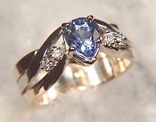 2.13ct Ceylon sapphire ring